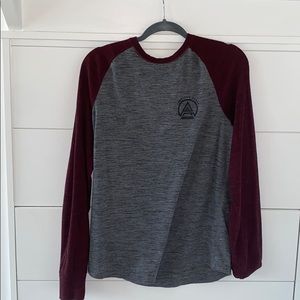 American Eagle Maroon Long-Sleeve